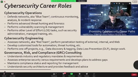 Cybersecurity Roles and the Cybersecurity Threatscape - Jeremy Rasmussen