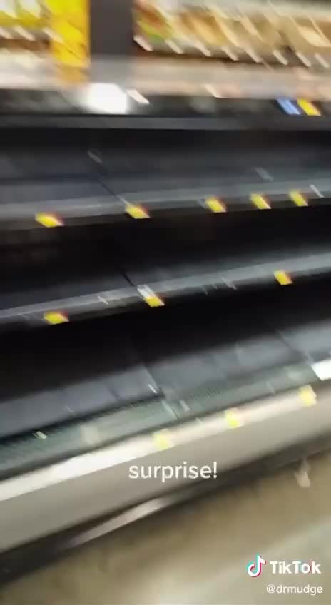 Washington DC Walmart today. Coolers and freezers are Empty…