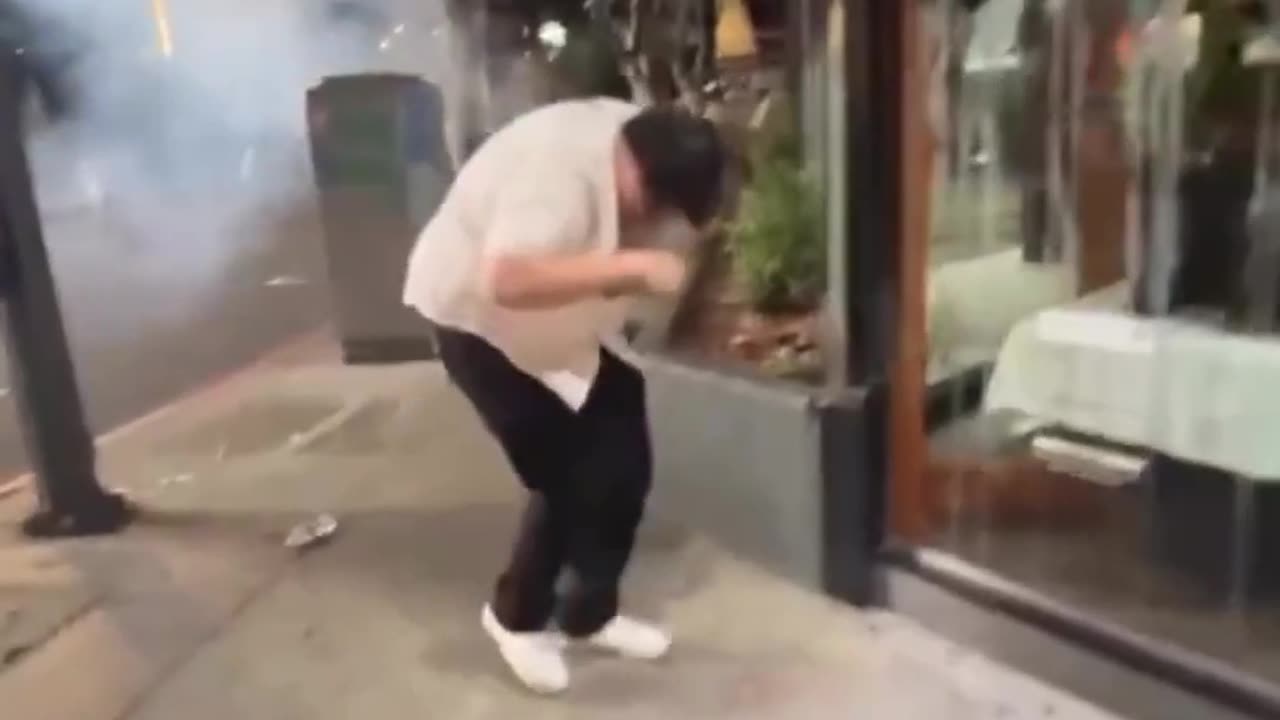 LA Dodgers Fan Blows Hand Up Playing With Fireworks