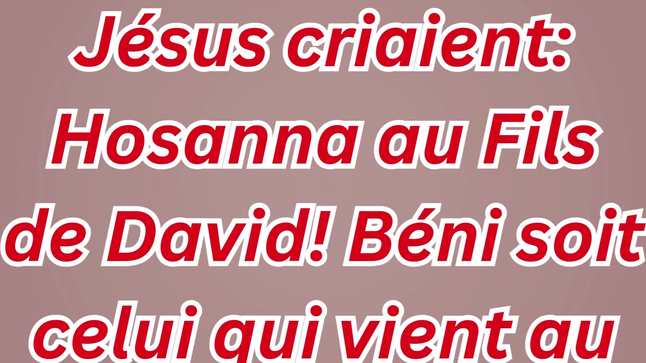 "Hosanna au Fils de David : L'Acclamation de Jésus comme Roi"Matthieu 21:9#shorts #youtube #ytshorts