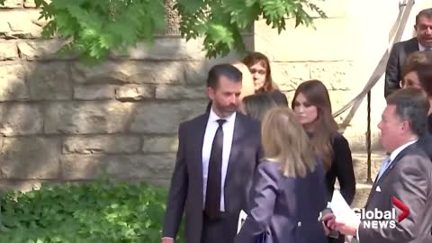 Funeral for Ivana Trump sees former US president, children attend in New York