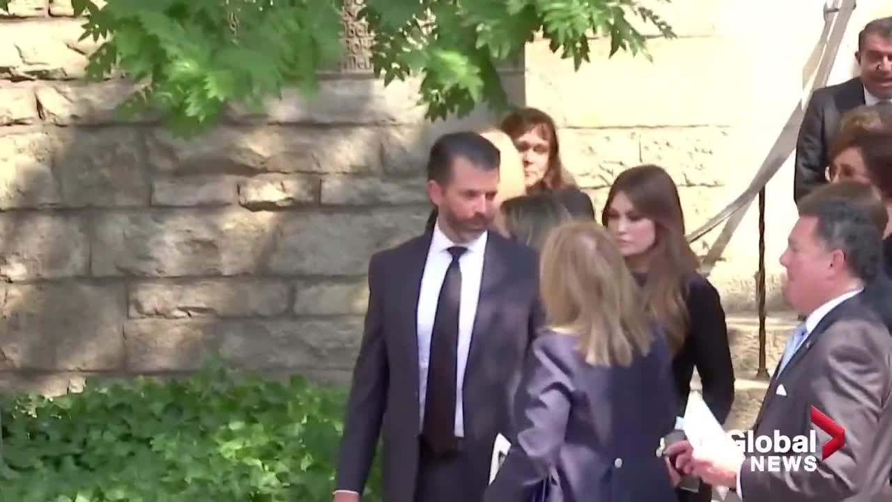 Funeral for Ivana Trump sees former US president, children attend in New York