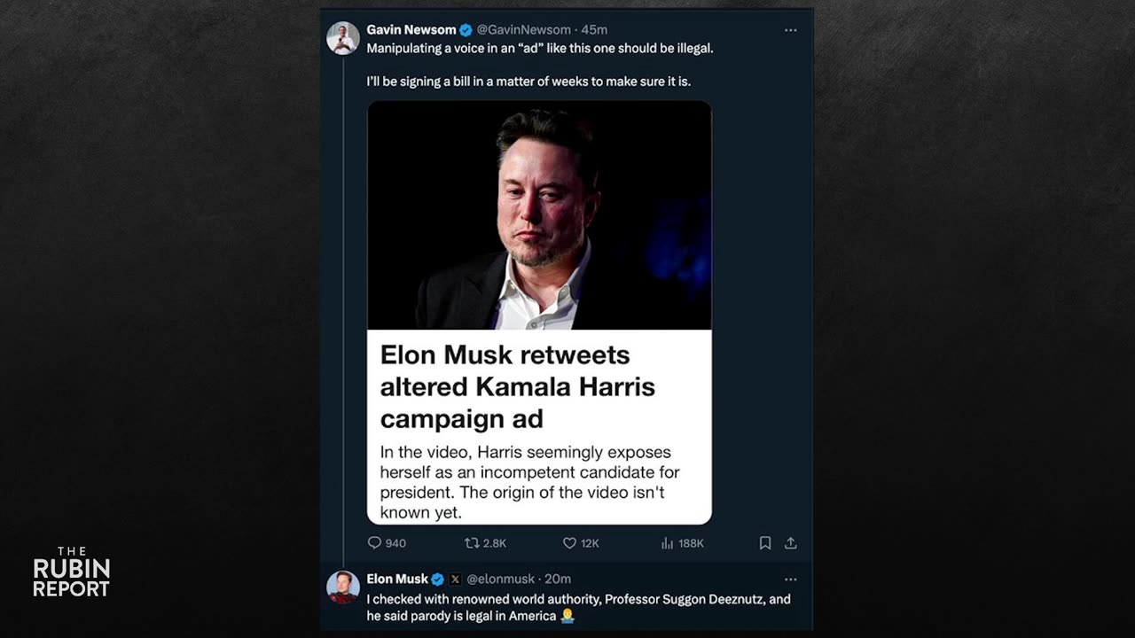 Elon Musk's Hilarious Kamala Harris Diss Ad |