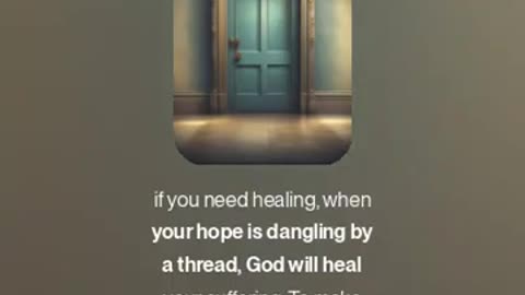 God Will Heal You