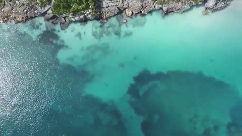 Beach Drone And Beautiful Ocean Views