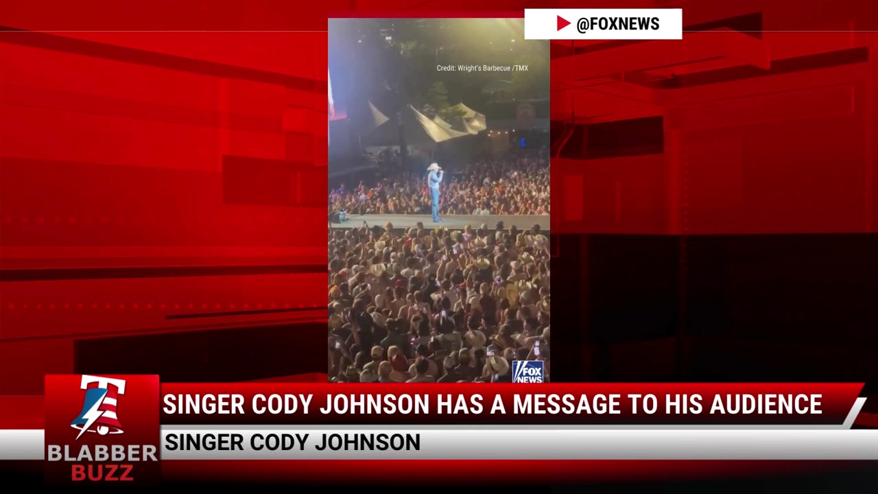 Singer Cody Johnson Has A Message To His Audience