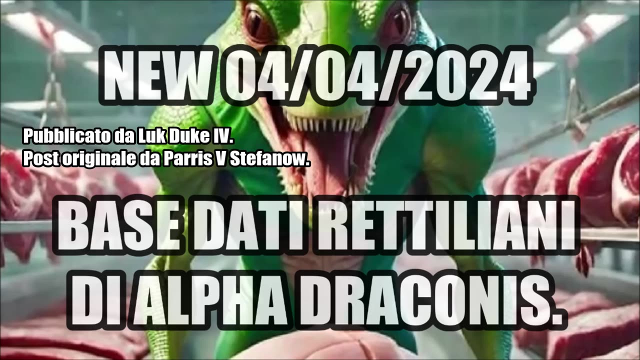 NEW 04/04/2024.BASE DATI RETTILIANI DI ALPHA DRACONIS.