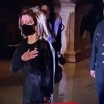 02/03/21 OAN Officer Sicknick Ceremony Pelosi is a dirty mess