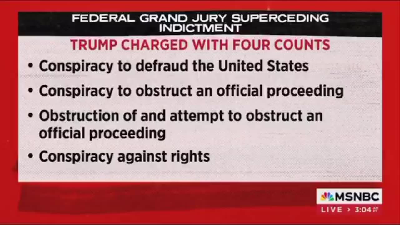 MSNBC about Jack Smith's new indictment