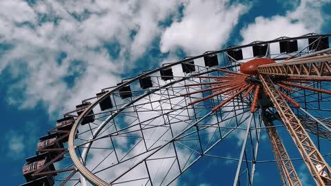 A Ferris Wheel In Operation