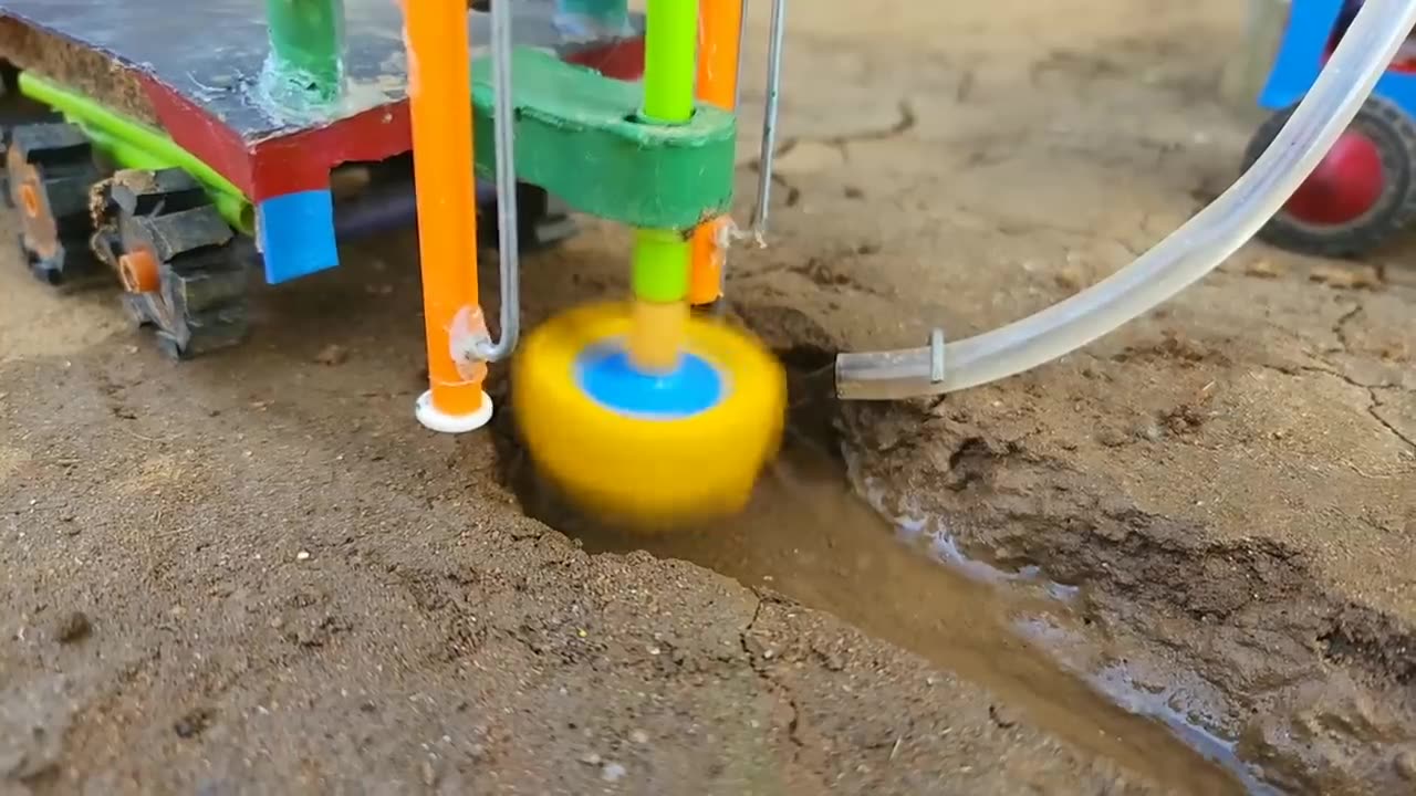 Borewell drilling machine | Submersible water pump | diy tractor | Science project