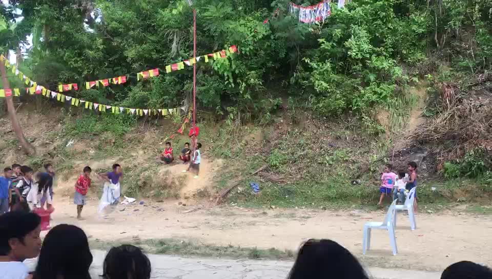 Famous Game in The Philippines " Sack Race"