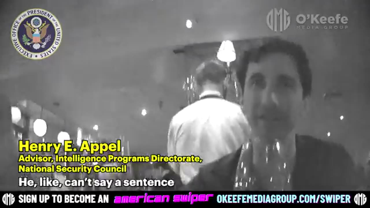 Henry Appel National Security Council Advisor Confronted by James O'Keefe