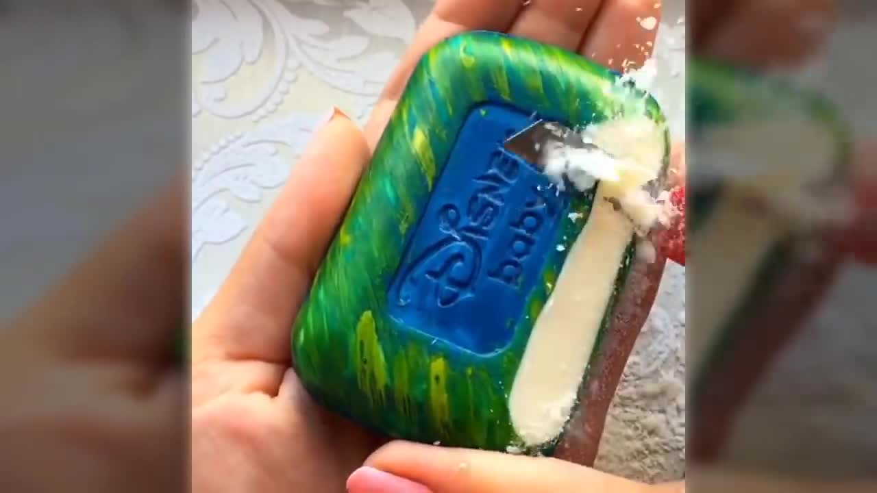 Relaxing ASMR Soap Cutting