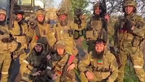 Chechens published a video of their work in the territory of Donbass