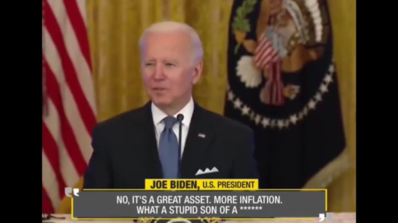 US President Joe Biden caught cursing journalist on hot microphone🎙️🎤