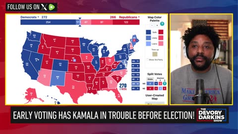 DeVory Darkins-Early Voting BOMBSHELL Has Kamala in TROUBLE Before Election Day