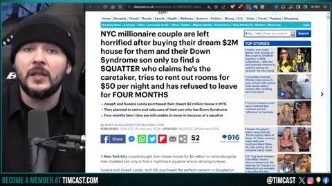 NYC Millionaires Claim SQUATTER TOOK OVER Their Home, But INSANE Story DOESNT ADD UP