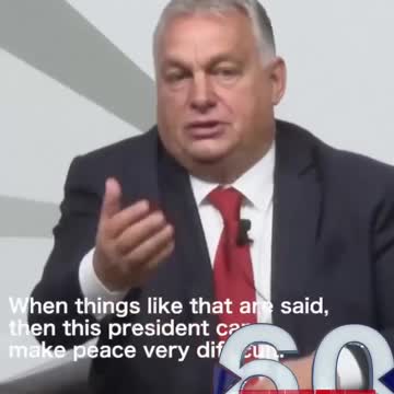 Viktor Orban - The hope for peace is Donald Trump