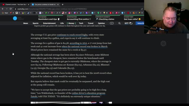 Gas prices going up because of Biden & inflation