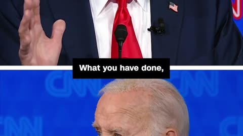 Watch Biden and Trump disagree over what happened on January 6