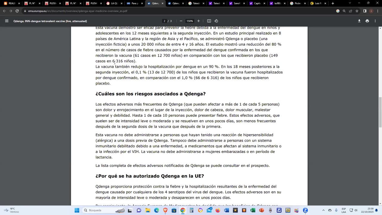 EL PROYECTO 05412-2022-CR SOBRE LA NUEVA PLANDEMIA DEL DENGUE