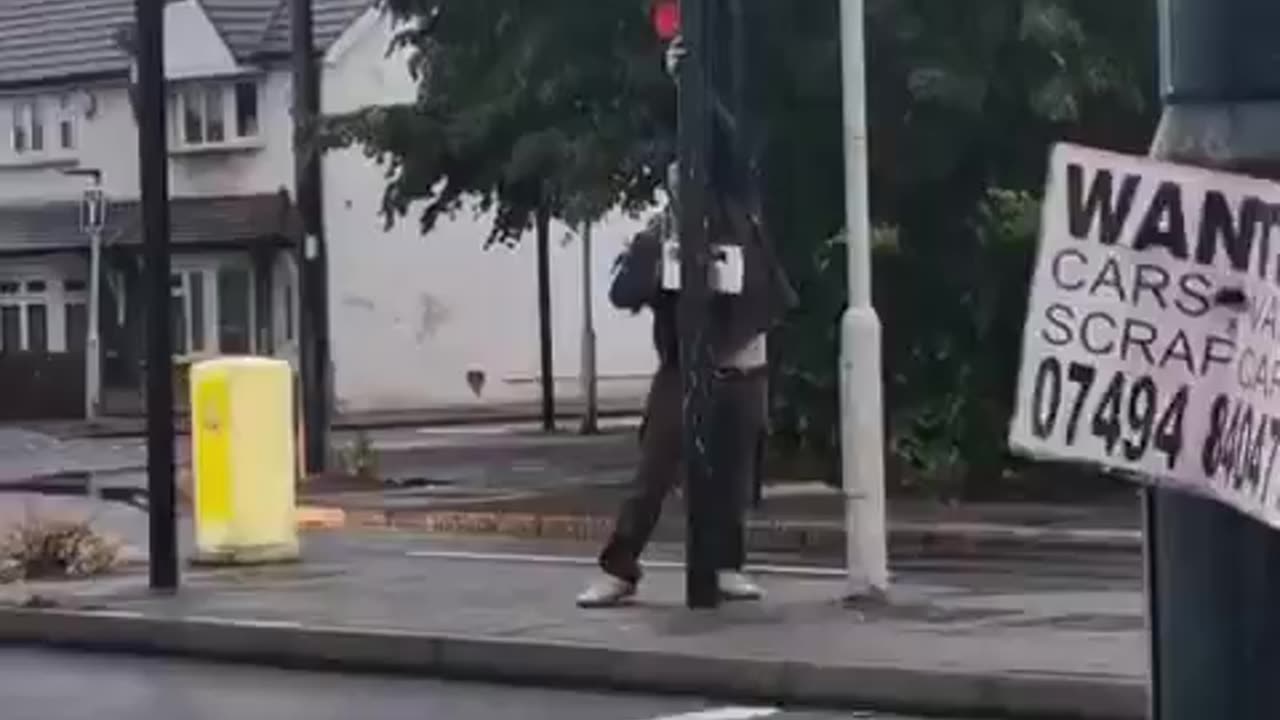London man cuts down ULEZ camera in broad daylight