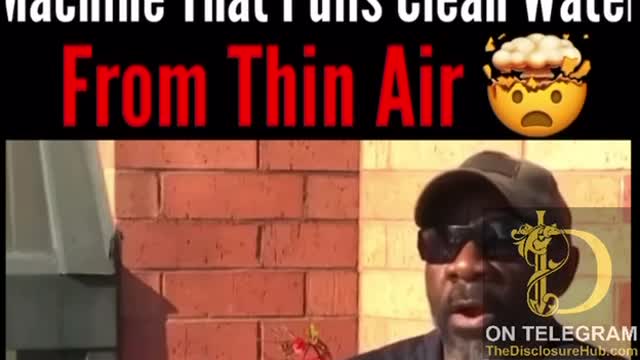 Man created a machine that pulls clean water from the Air