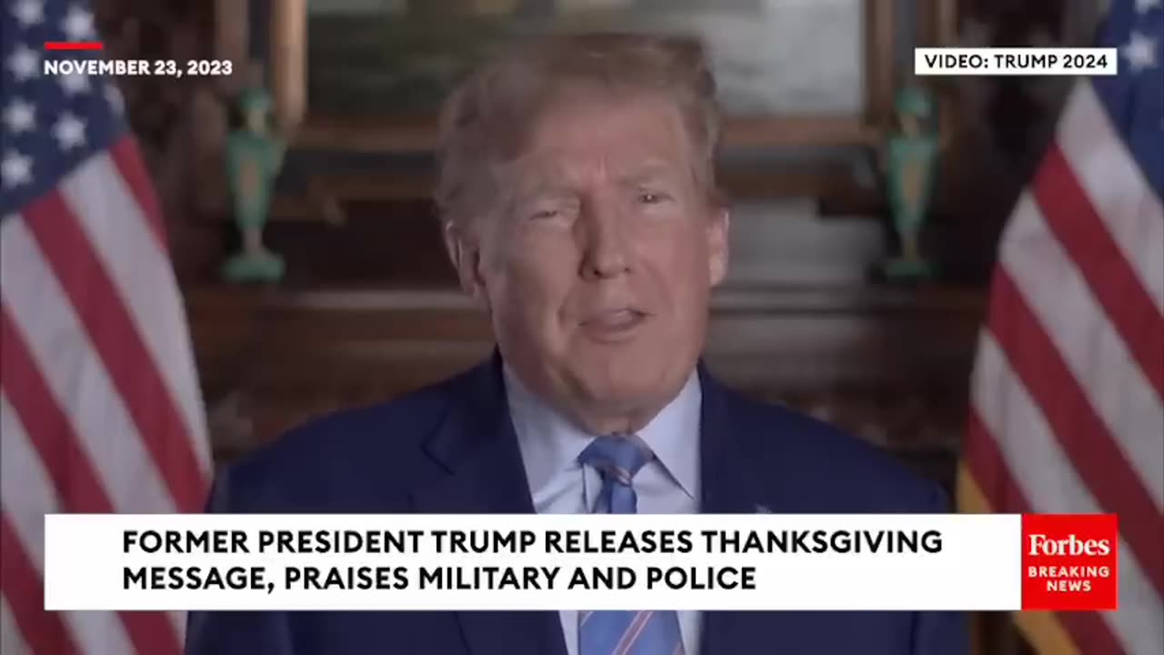 BREAKING NEWS- Trump Releases Thanksgiving Message, Predicts Victory In 2024