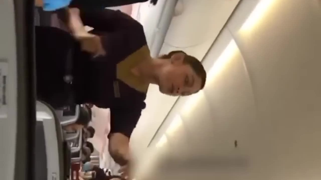 This father confronted a co-passenger on a flight.