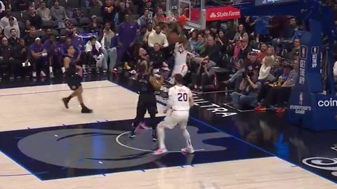 NBA - Nurkic save ➡️ Allen assist ➡️ Beal slam! #NBARivalsWeek Suns-Mavericks