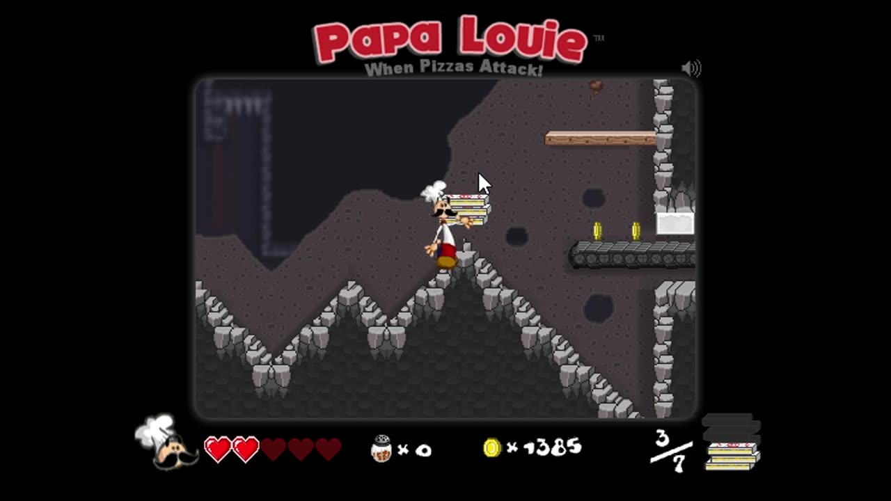 0239-Jugando: papa louie, nivel 12, (minijuego)