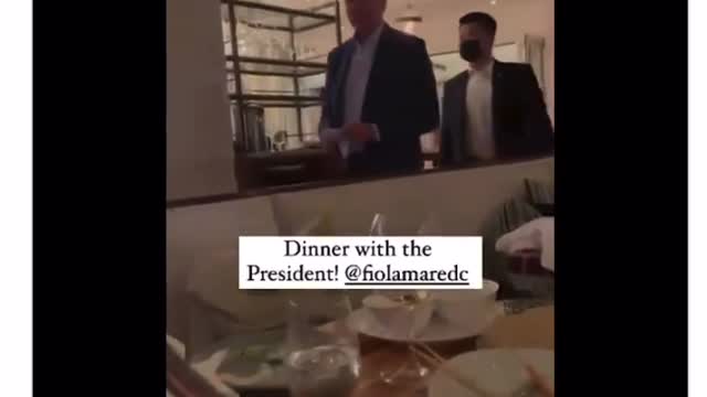 Joe and Jill Biden Violate DC Mask Mandate at Upscale Restaurant