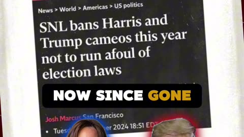 SNL breaks the law for Kamala #Election2024