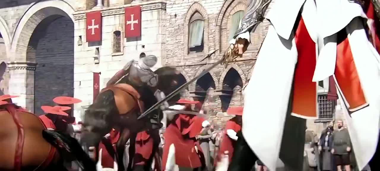 Watch me slash you under the horse, kill one person in ten steps