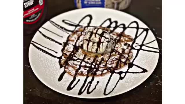 Funnel cake with Pancakes 🥞 mix!