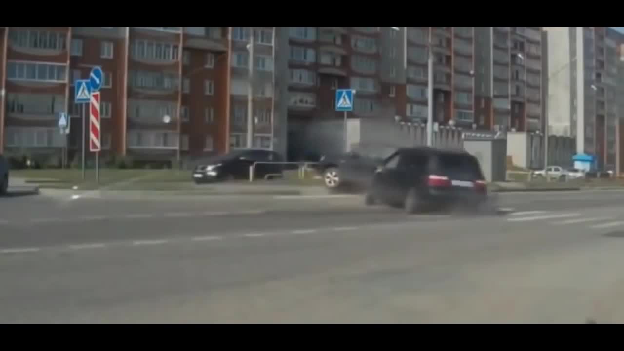 Car accidents caught by camera