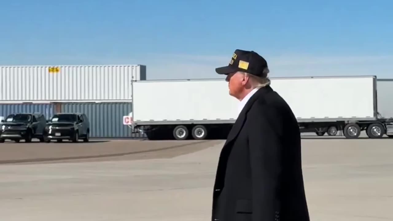 Badass Trump walks out to the Undertaker