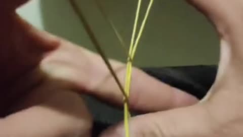 How to make a magic with a rubber band.