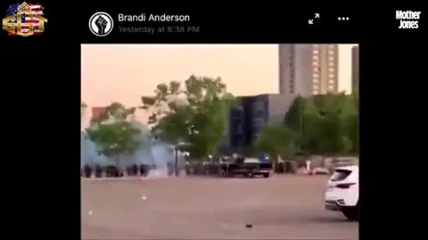 military slashing tires citizens