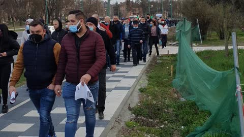 Libertate scandare protest Timisoara anticorona 29 martie