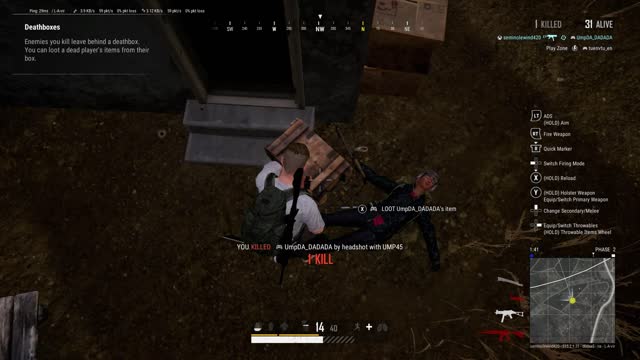 My first kill on PUBG