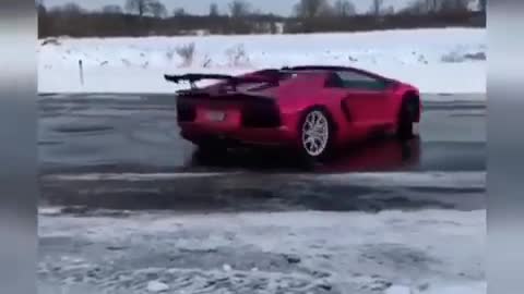Lamborghini drifting