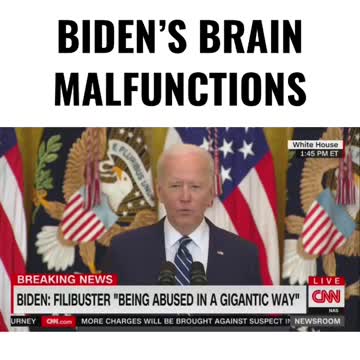 Biden's Brain shuts down mid sentence