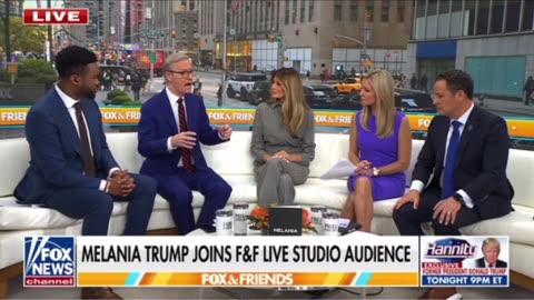 Melania Trump appears on Fox & Friends one week before the Election