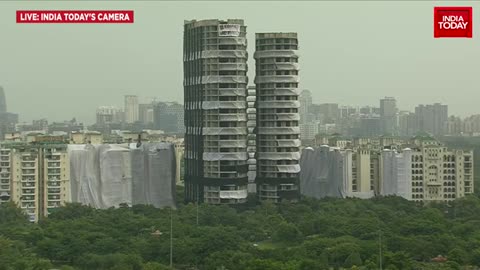 Supertech twin tower demolished