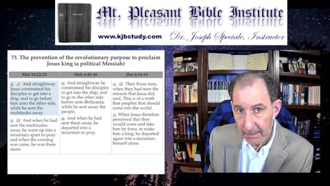 Mt. Pleasant Bible Institute (11/11/24)- Matthew 14:22-27