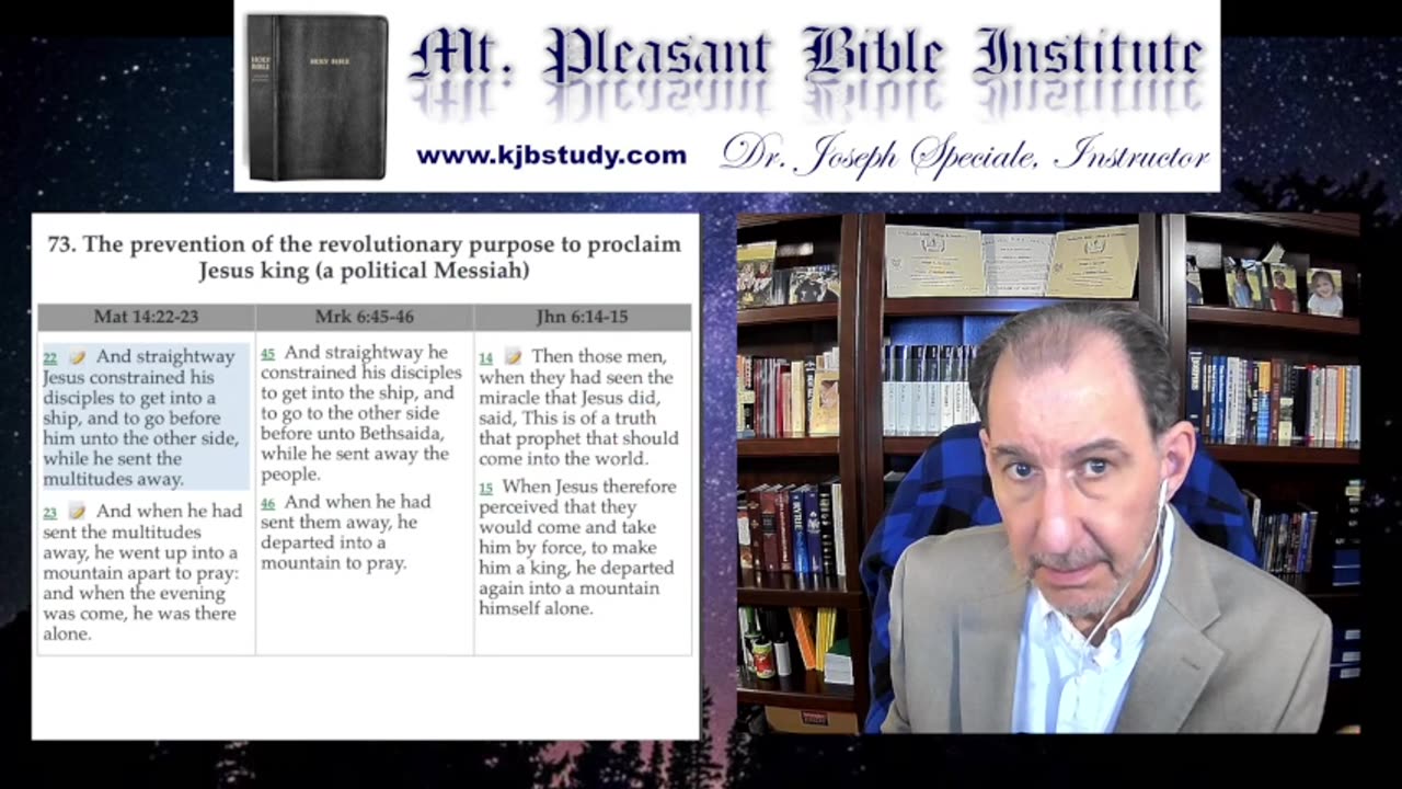 Mt. Pleasant Bible Institute (11/11/24)- Matthew 14:22-27