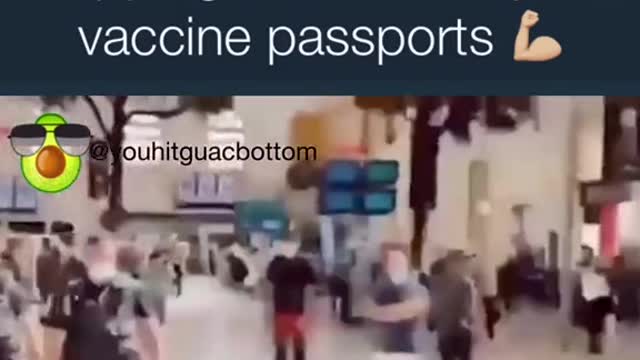 France - People Invade Shopping Centre That Requires Vaccine Passport