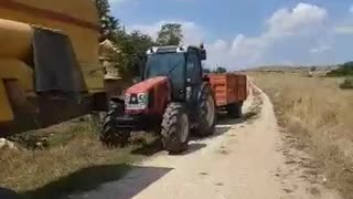 New Holland Combine and Hattat Tractor